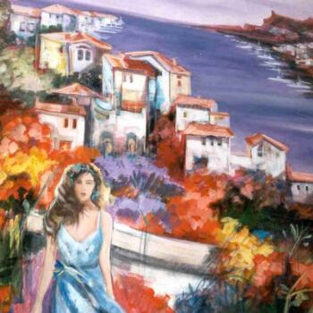 Pittura intitolato "paesaggio" da Edgardo Gera, Opera d'arte originale