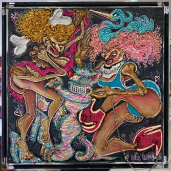 Картина под названием "Danse de sorcières" - Edie Tempier, Подлинное произведение искусства, Акрил Установлен на Деревянная…