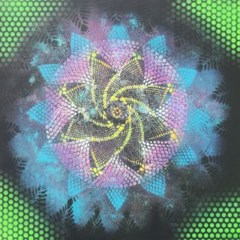 Painting titled "Vortex" by Trä  Abstract Painting, Original Artwork, Spray paint