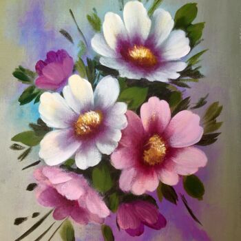 Peinture intitulée "Wild Flowers" par Edita Sarukhanyan, Œuvre d'art originale, Acrylique