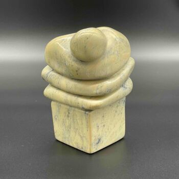 Sculpture titled "Équilibre" by Edith Bk, Original Artwork, Stone