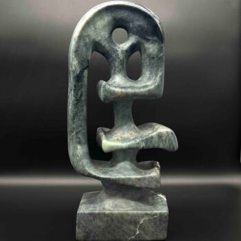 Sculpture intitulée "Totem" par Edith Bk, Œuvre d'art originale, Pierre
