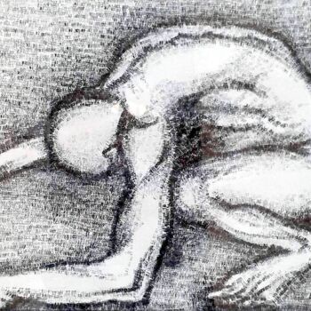 Desenho intitulada "La bête qui sommeil…" por Edith Bos Boyer (EDITH DONC), Obras de arte originais, Outro