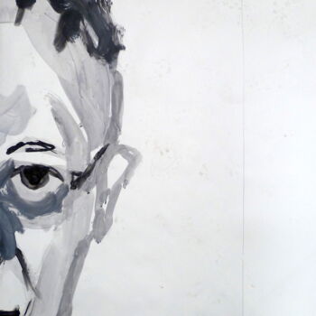 Malerei mit dem Titel "L'autre face" von Edith Bos Boyer (EDITH DONC), Original-Kunstwerk, Tinte
