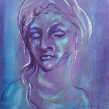 Painting titled "Venus moderne" by Edith Bos Boyer (EDITH DONC), Original Artwork, Acrylic Mounted on Wood Stretcher frame