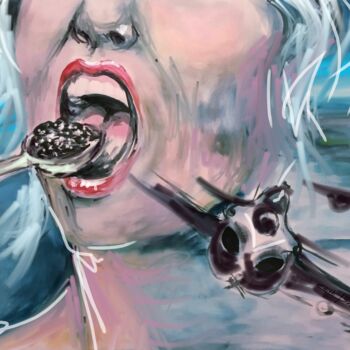 Digital Arts titled "Caviar" by Edith Bos Boyer (EDITH DONC), Original Artwork, Acrylic