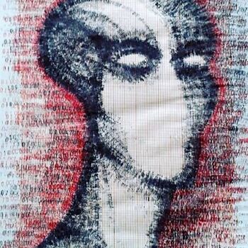 Рисунок под названием "Je ne suis pas un h…" - Edith Donc, Подлинное произведение искусства, Другой