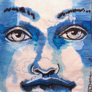 Drawing titled "Blues" by Edith Donc, Original Artwork, Ink