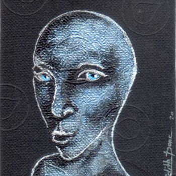 Drawing titled "Sans commentaire" by Edith Donc, Original Artwork, Acrylic