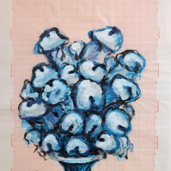 绘画 标题为“Composition florale…” 由Edith Donc, 原创艺术品, 丙烯