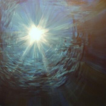 Peinture intitulée "Astr'eau'nomique" par Edith Donc, Œuvre d'art originale, Acrylique