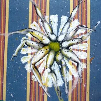 Painting titled "Hooo! Marguerite!" by Edith Donc, Original Artwork, Acrylic