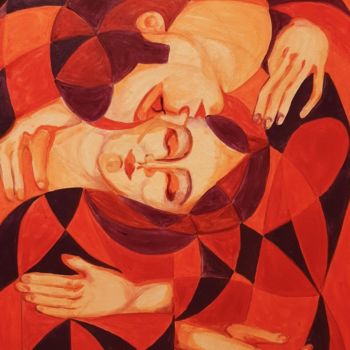 Painting titled "LOVE" by Edith Stütz, Original Artwork, Acrylic