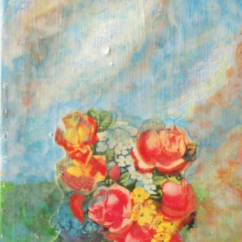 Pintura titulada "Ramillete de flores…" por Edith Fiamingo, Obra de arte original