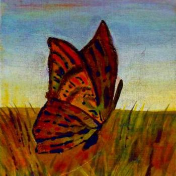 Pintura titulada "Mariposa" por Edith Fiamingo, Obra de arte original