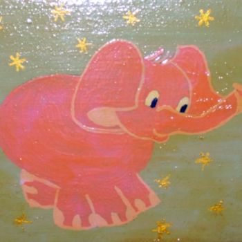 Pintura titulada "elefantito.jpg" por Edith Fiamingo, Obra de arte original