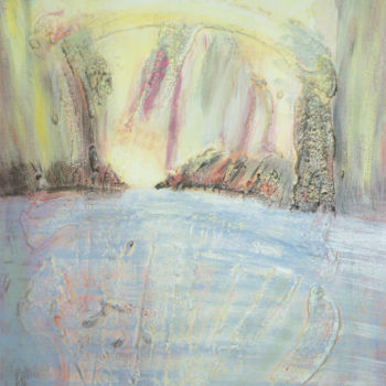 Pintura intitulada "Sendero de luz 2" por Edith Fiamingo, Obras de arte originais, Óleo