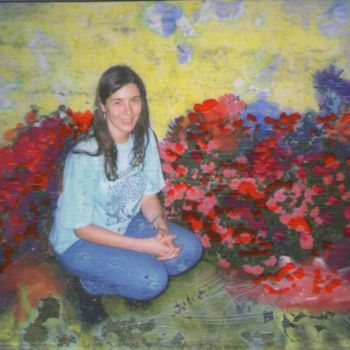 Коллажи под названием "Rodeada de rosas 88…" - Edith Fiamingo, Подлинное произведение искусства