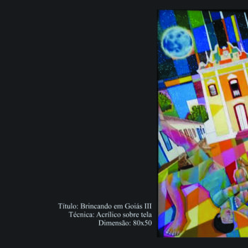 Painting titled "Brincando em Goias…" by E.Oliveira, Original Artwork, Acrylic