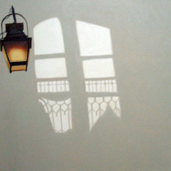 Pintura intitulada "sombras" por Edna Schonblum, Obras de arte originais, Óleo