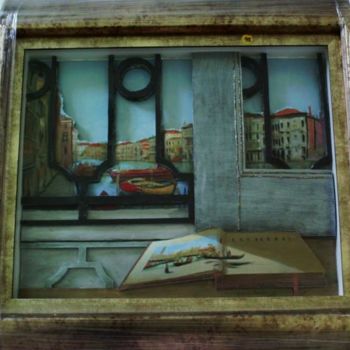 Pintura intitulada "Vista de Veneza" por Edna Bomfim, Obras de arte originais