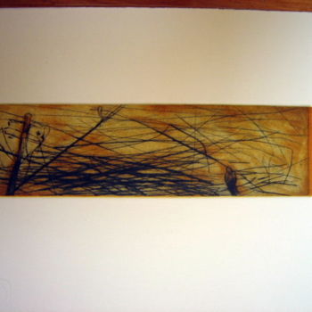 Painting titled "Horizonte" by Edna Cantoral Acosta, Original Artwork