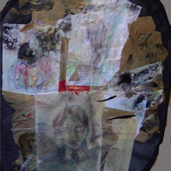 Pintura titulada "Vínculo" por Edna Cantoral Acosta, Obra de arte original