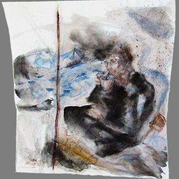 Pittura intitolato "La marea" da Edna Cantoral Acosta, Opera d'arte originale