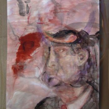 Pintura intitulada "Humana sombra" por Edna Cantoral Acosta, Obras de arte originais