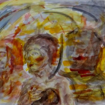 Pittura intitolato "Errante luz" da Edna Cantoral Acosta, Opera d'arte originale