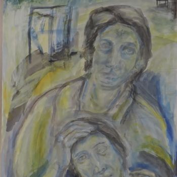 Schilderij getiteld "Migración" door Edna Cantoral Acosta, Origineel Kunstwerk