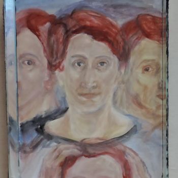 Pintura titulada "Acordeón de espejos" por Edna Cantoral Acosta, Obra de arte original