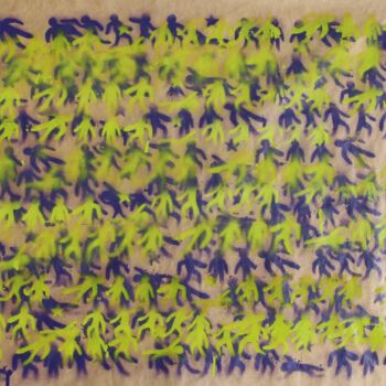 Картина под названием "Action" - Edouard Leruste, Подлинное произведение искусства, Рисунок распылителем краски