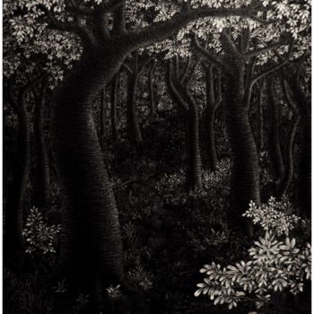 Pintura intitulada "Forest" por Sarn Monday, Obras de arte originais
