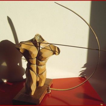 Sculpture intitulée "El Arquero despiada…" par Edsel Selberie (E-Art Explosion.), Œuvre d'art originale, Autre