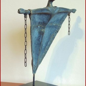 Sculpture titled "Gritu di libertad." by Edsel Selberie (E-Art Explosion.), Original Artwork, Other