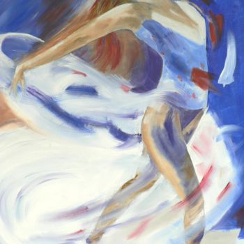 Painting titled "2016-danseuse-rythm…" by Claude Godfrin-Claude, Original Artwork