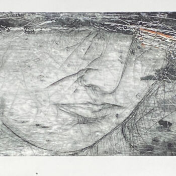 Printmaking titled "An angel #2" by Eduard Belsky, Original Artwork, Etching