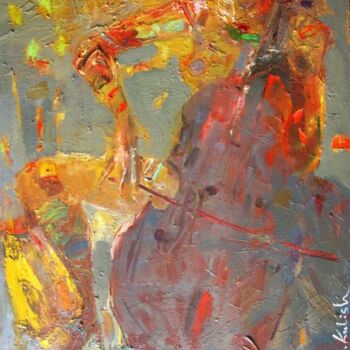Картина под названием "виолончель" - Eduard Kulish, Подлинное произведение искусства