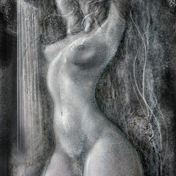 Цифровое искусство под названием "Жрица Афродиты 1" - Эдуард Попков, Подлинное произведение искусства, 2D Цифровая Работа