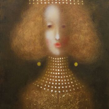 Painting titled "My princess" by Eduard Zentsik, Original Artwork, Oil