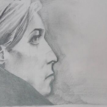 Dibujo titulada "DAVID BOWIE 1970-19…" por Eduardo Bustos Segovia, Obra de arte original, Lápiz Montado en Cartulina