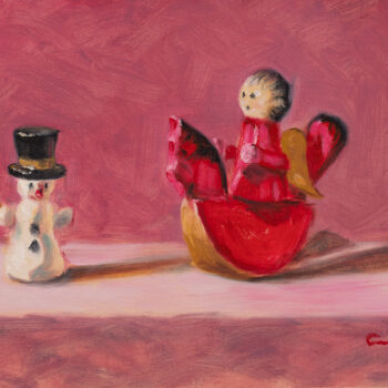 Картина под названием "Feliz Navidad" - Eduardo Carpintero García, Подлинное произведение искусства, Масло