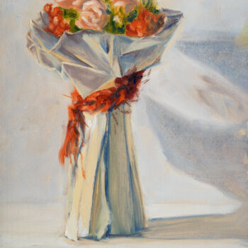 Pintura intitulada "Ramito de flores" por Eduardo Carpintero García, Obras de arte originais, Óleo