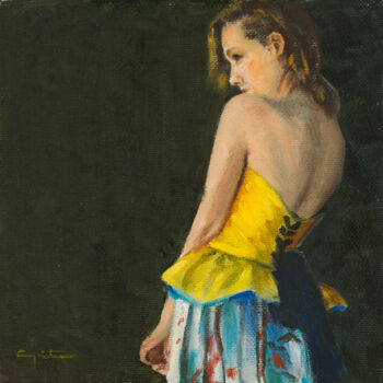 Painting titled "Seductora" by Eduardo Carpintero García, Original Artwork, Oil