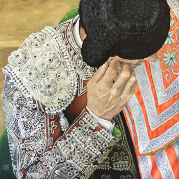 Картина под названием "La Espera" - Eduardo Jiménez Aguirre, Подлинное произведение искусства, Акрил
