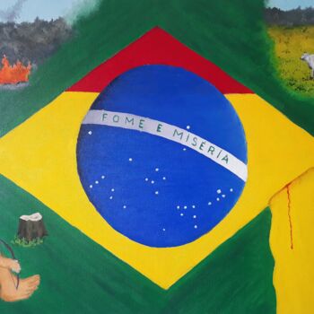 제목이 "Novos tempos - Séri…"인 미술작품 Eduardo Machado로, 원작, 기름 나무 들것 프레임에 장착됨