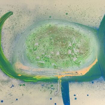 Картина под названием "Space Nebulosa" - Eduardo Vidal, Подлинное произведение искусства, лак