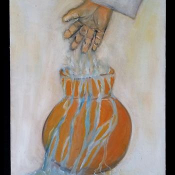 Pintura intitulada "Fonte de Água Viva" por Eduardo Lima, Obras de arte originais, Óleo