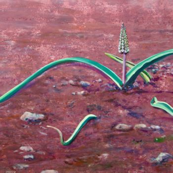 Pintura titulada ""Leopoldia" - Lac d…" por Daniel Rohrbach, Obra de arte original, Acrílico Montado en Bastidor de camilla…